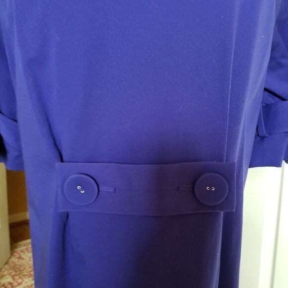 IRIS BLUE CROP JACKET - Picture 4 of 7